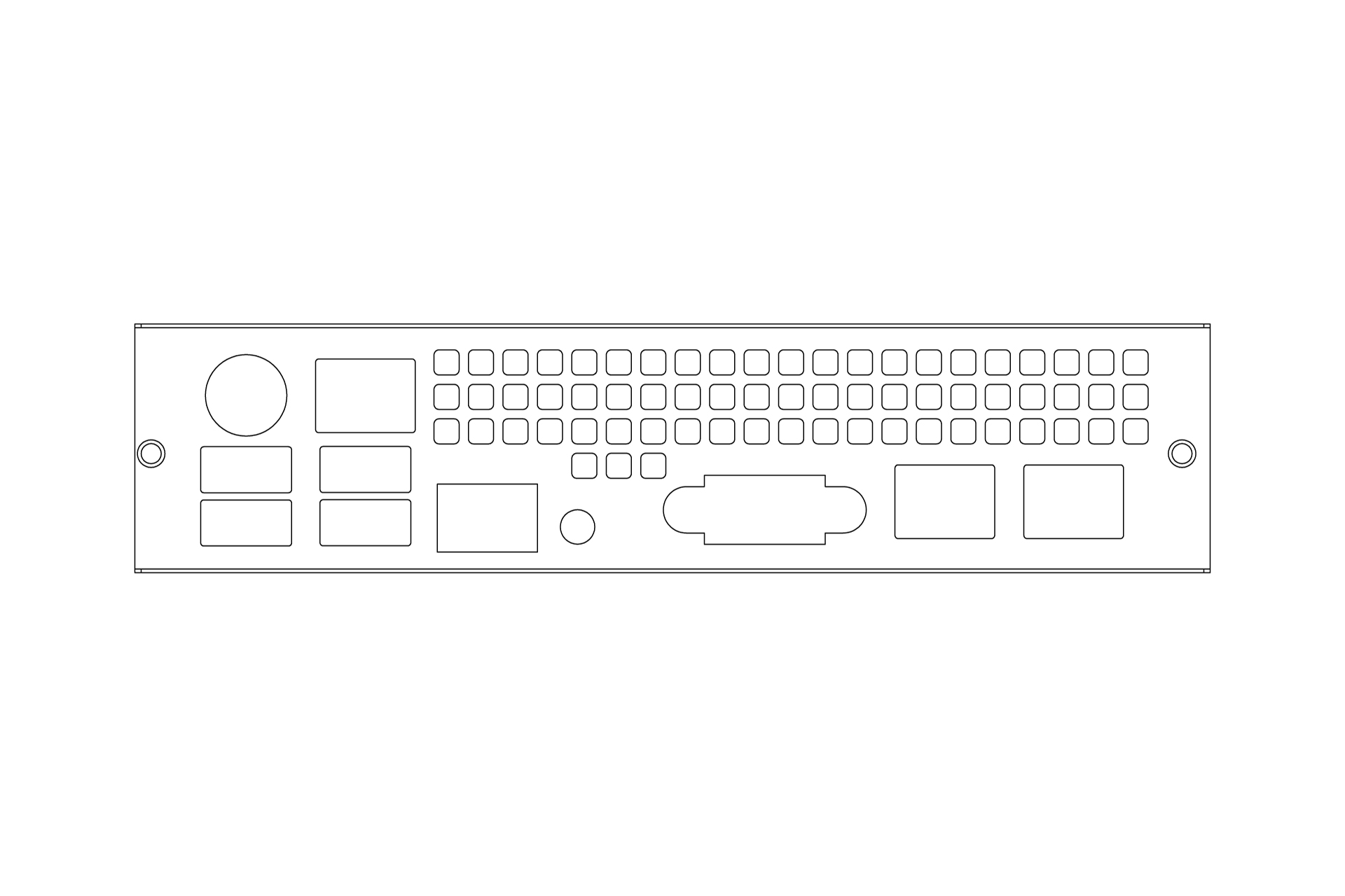 1U Rackmount Chassis / InWin / IW-RF100