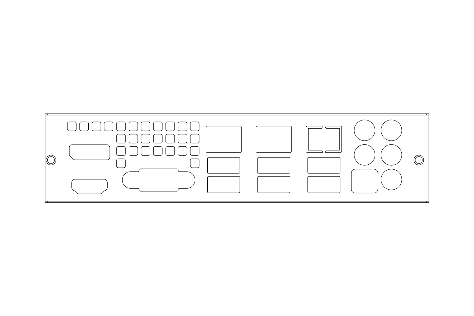 1U Rackmount Chassis / InWin / IW-RF100