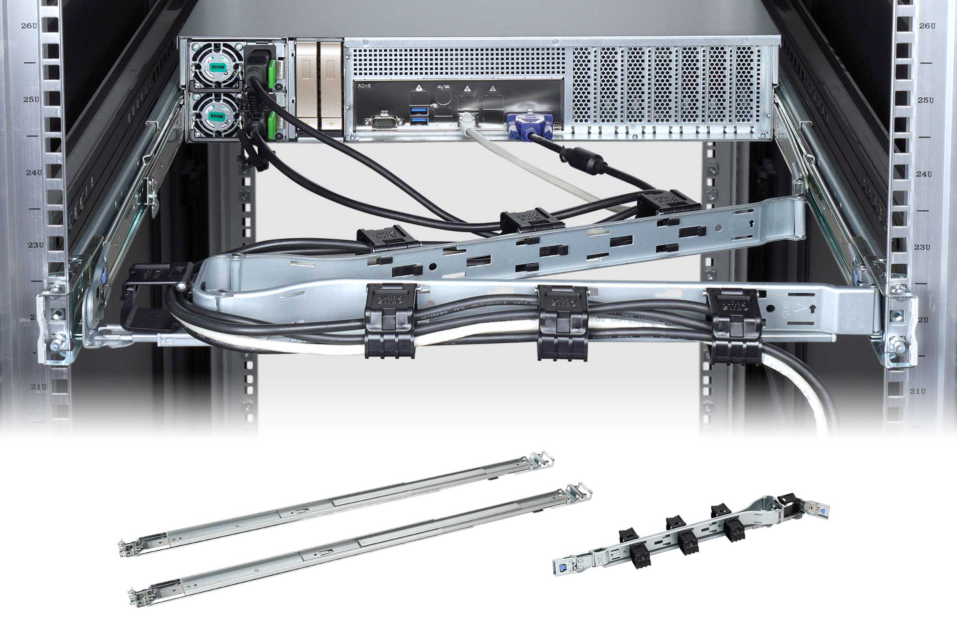 1U Rackmount Chassis / InWin / IW-RS104-07
